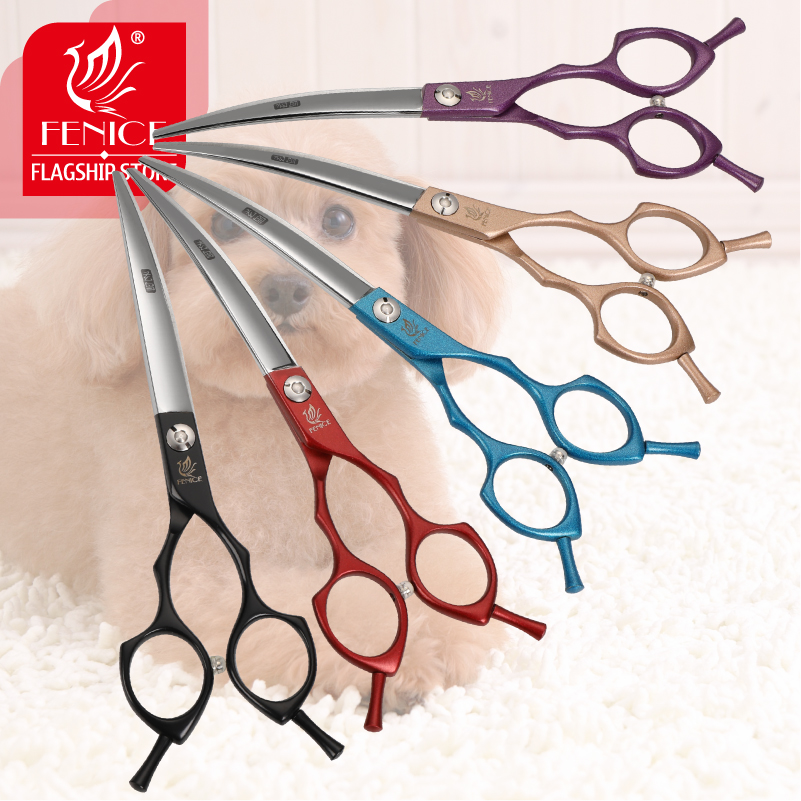 Grooming Scissors - Forbici per toelettatura animali curve colorate