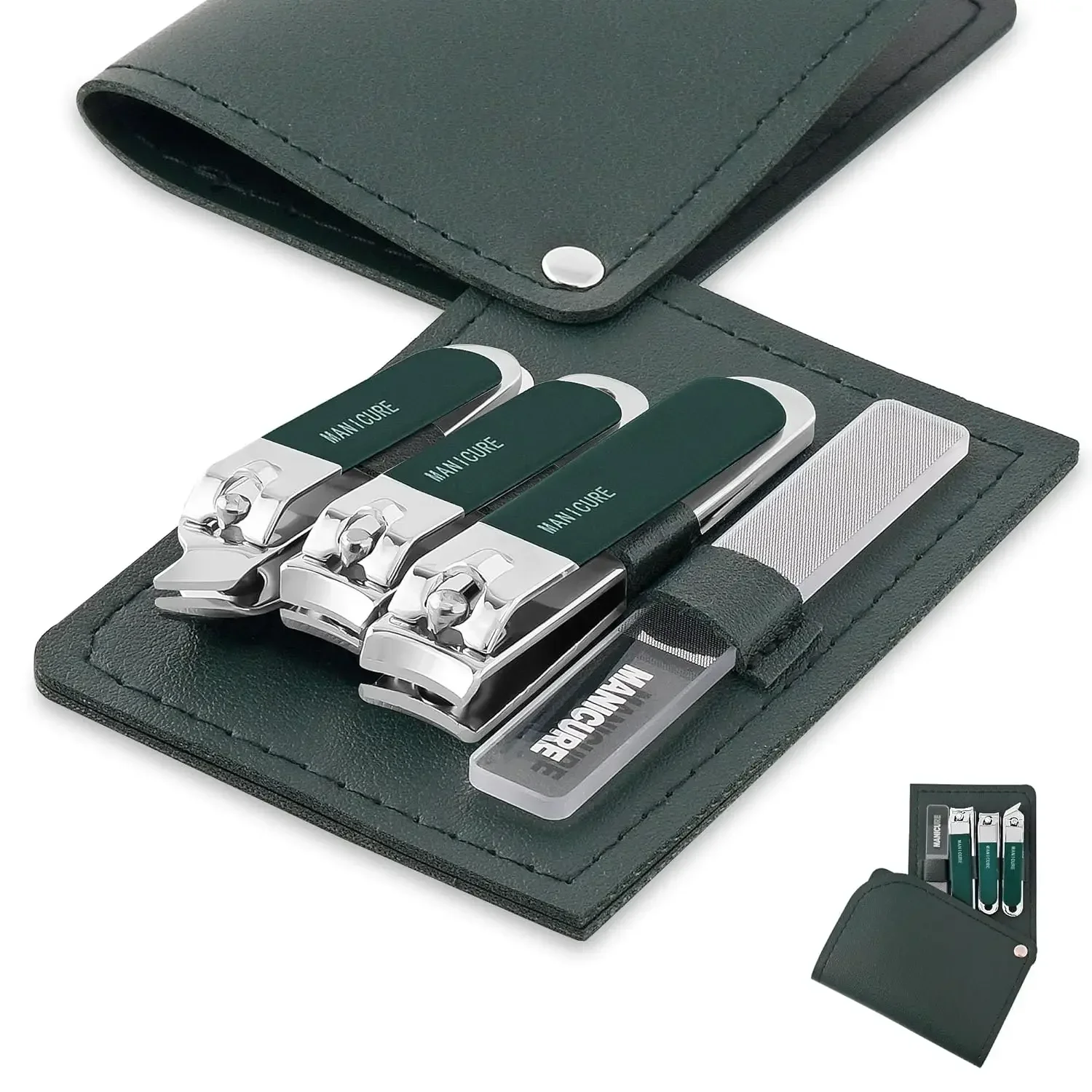 Mens Grooming Travel Kit - Set Manicure Professionale da Viaggio 4