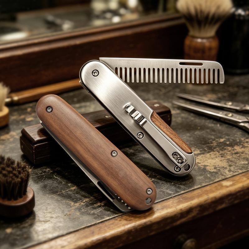Mens Grooming Travel Kit - 1 pezzo Pettine da viaggio professionale
