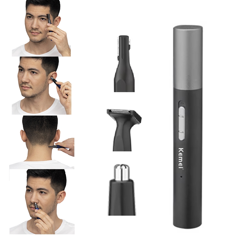 Grooming Kit - Kemei Pro Regolabarba Elettrico Ricaricabile per