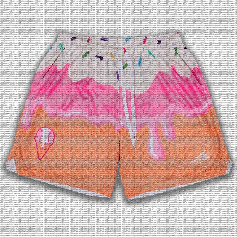 Shaving Cream - Pantaloncini con Stampa Completa di Coni