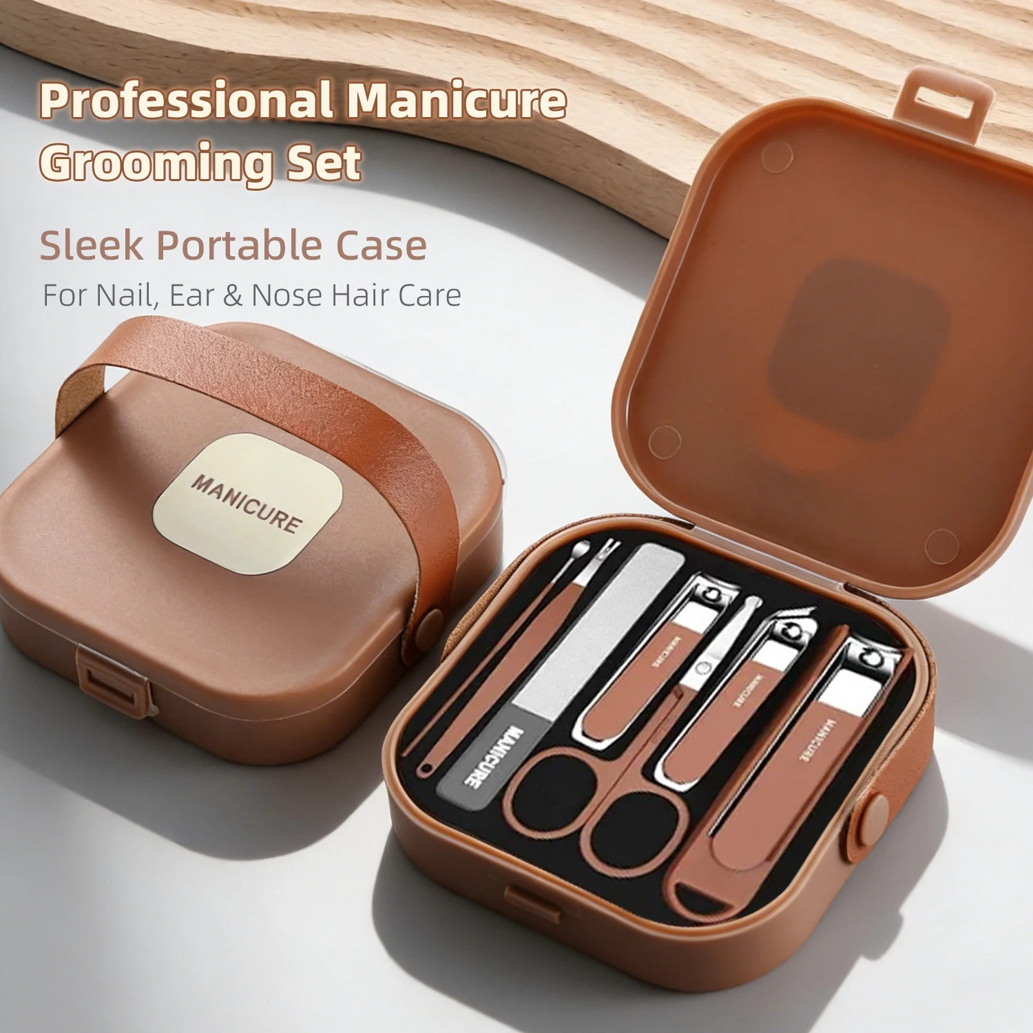 Mens Grooming Travel Kit - Kit per la Cura delle Unghie