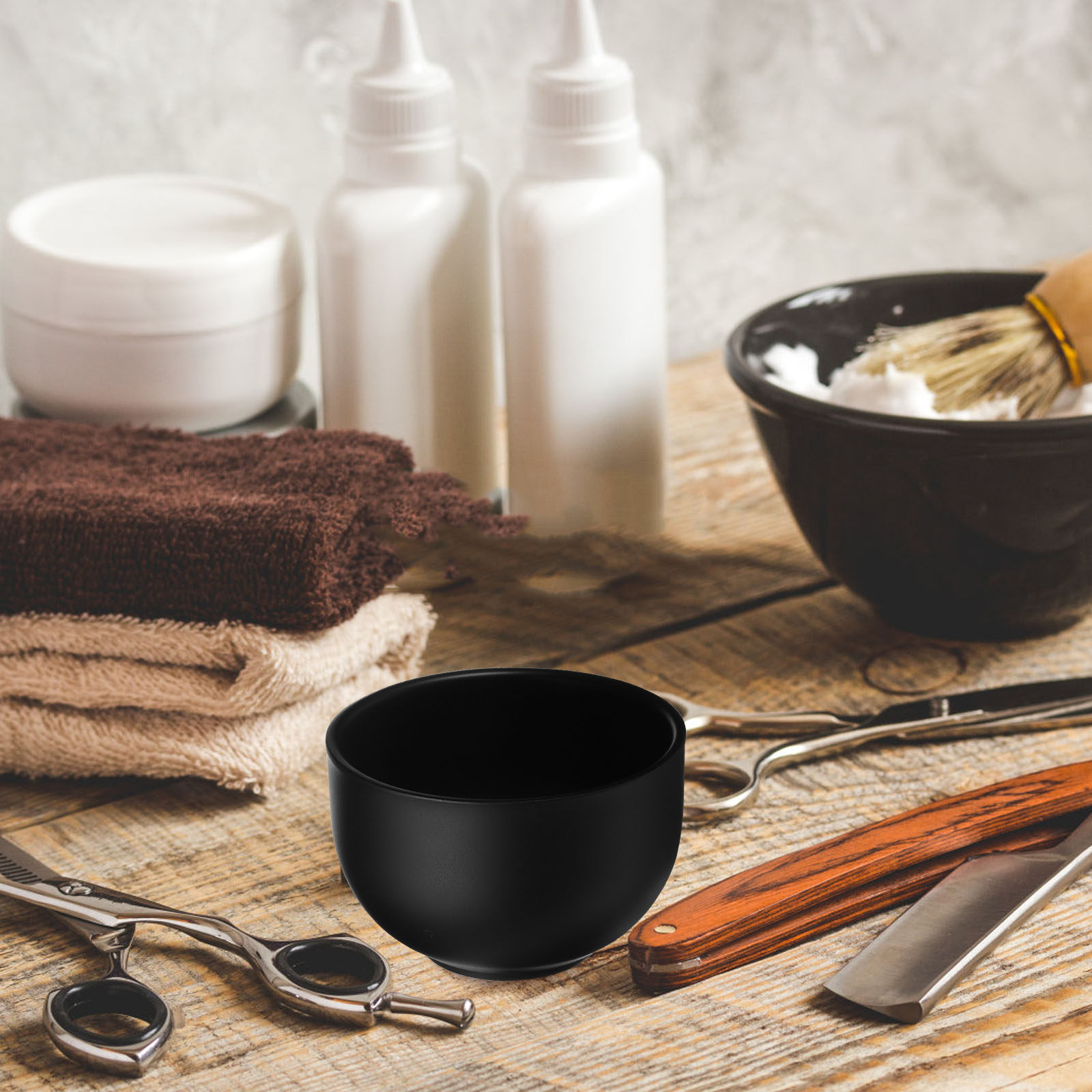 Shaving Cream - Ciotola da barba in acciaio inossidabile,