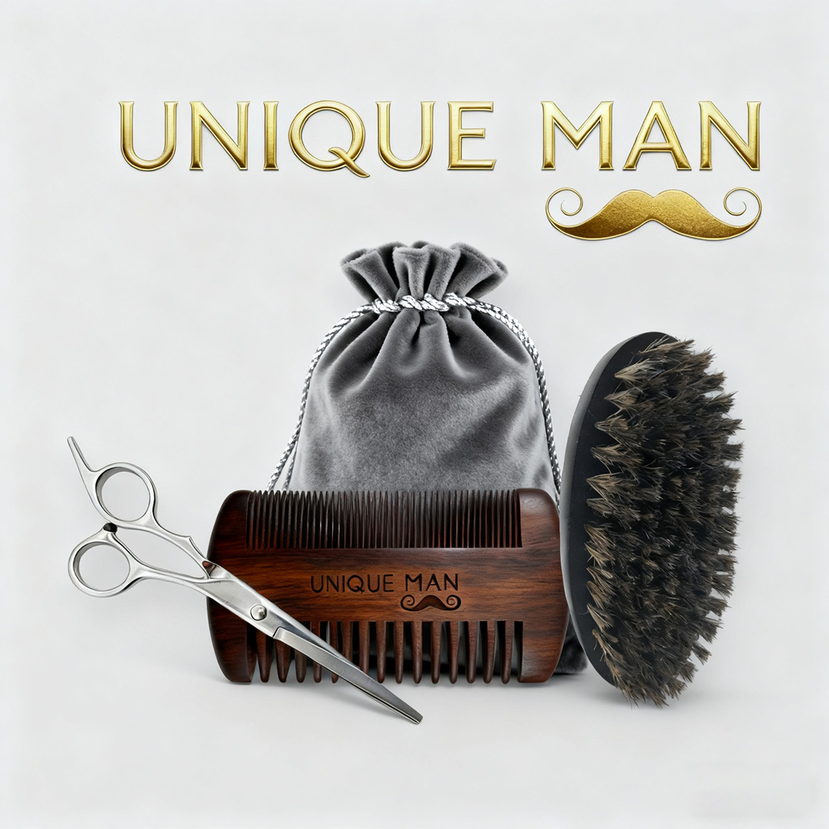 Grooming Kit - Set barba da uomo UNIQUE MAN,