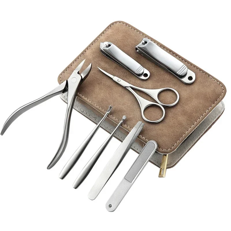 Mens Grooming Travel Kit - 8/12 pezzi Kit manicure professionale Kit