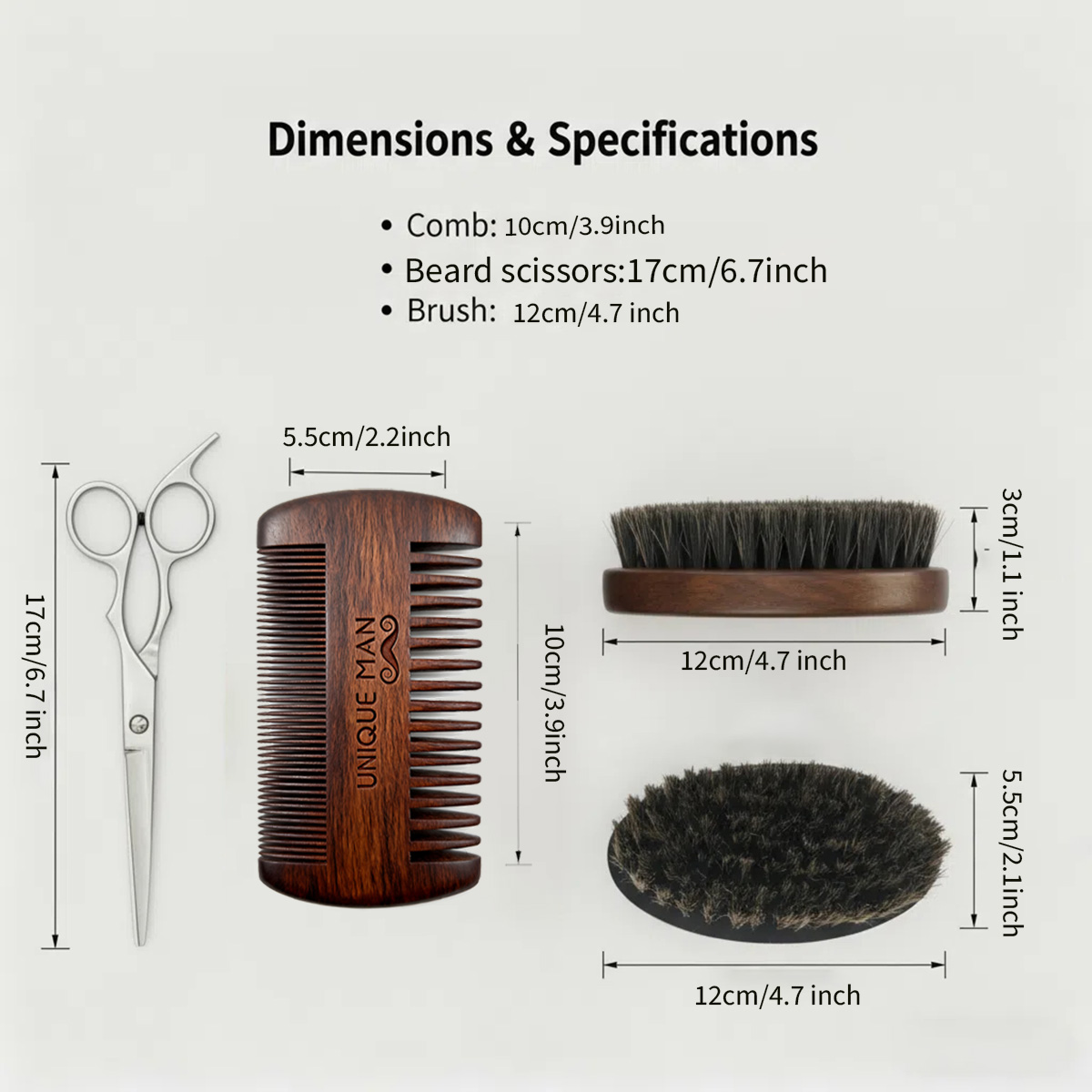 Set barba da uomo UNIQUE MAN,  - Grooming Kit recensione e prezzo